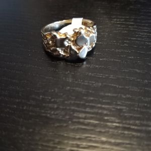 Real 14k gold nugget ring